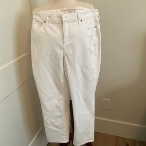 Chico's Classic White Straight Leg Jeans